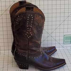 Ariat Rhinestone Cowgirl Distressed Brown Boots